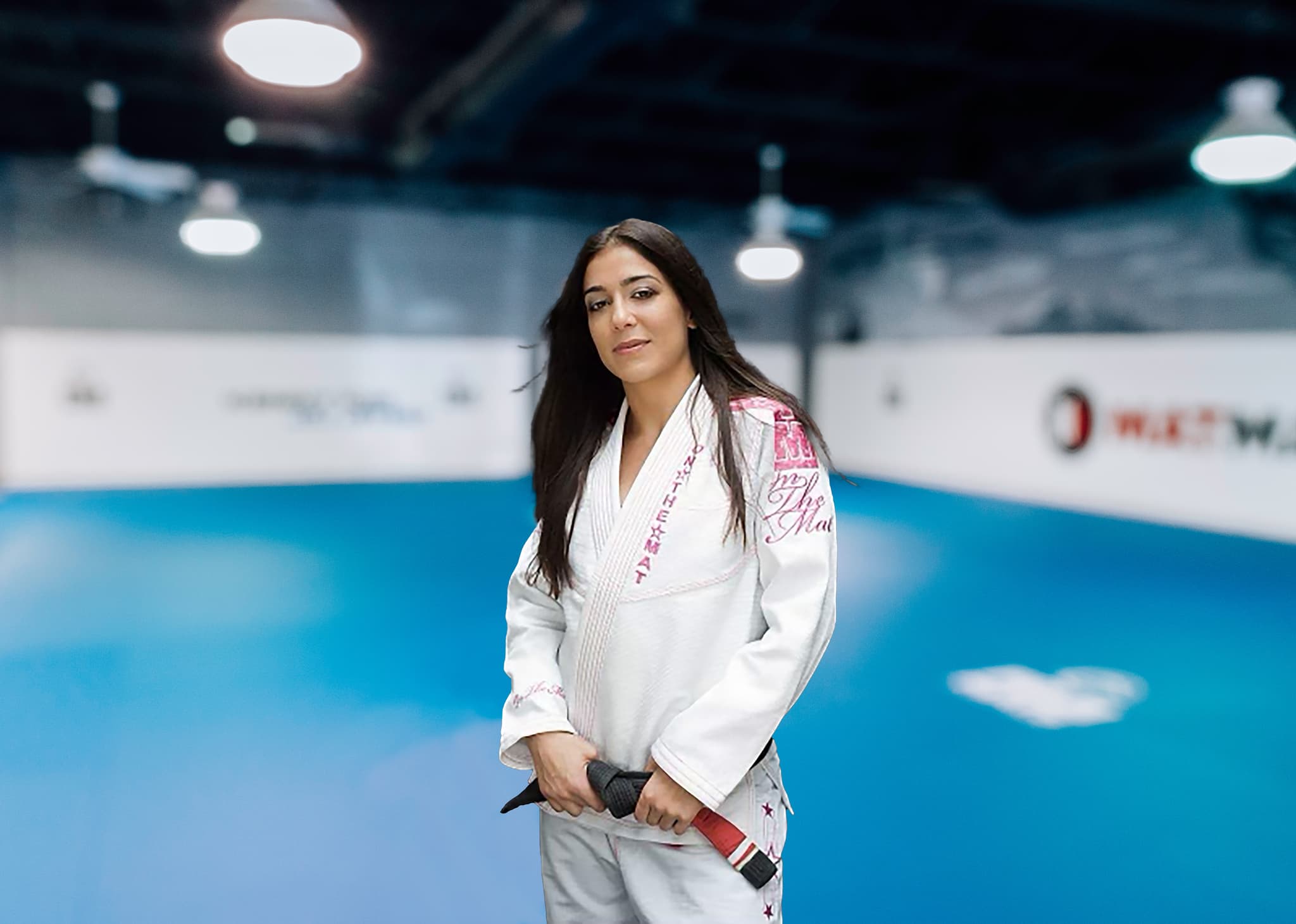 Ghazzy standing on the mats at Kenny Kim Brazilian Jiu Jitsu in Marietta GA