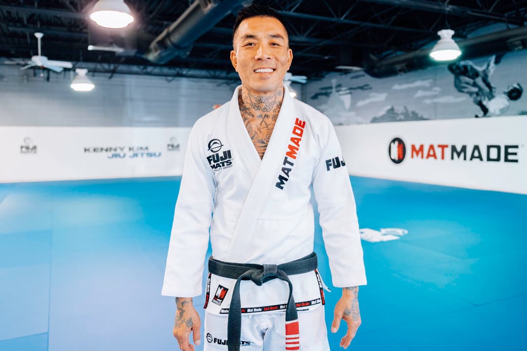 Kenny Kim standing on the mats at Kenny Kim Brazilian Jiu Jitsu